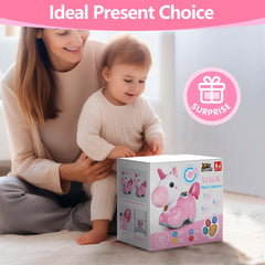 IPlay unicorn toy gift-ready packaging ideal for baby showers.