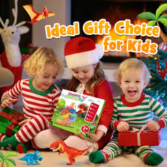 IPOURUP Gift-ready dinosaur toy in a stylish box for Christmas, birthdays, or travel.