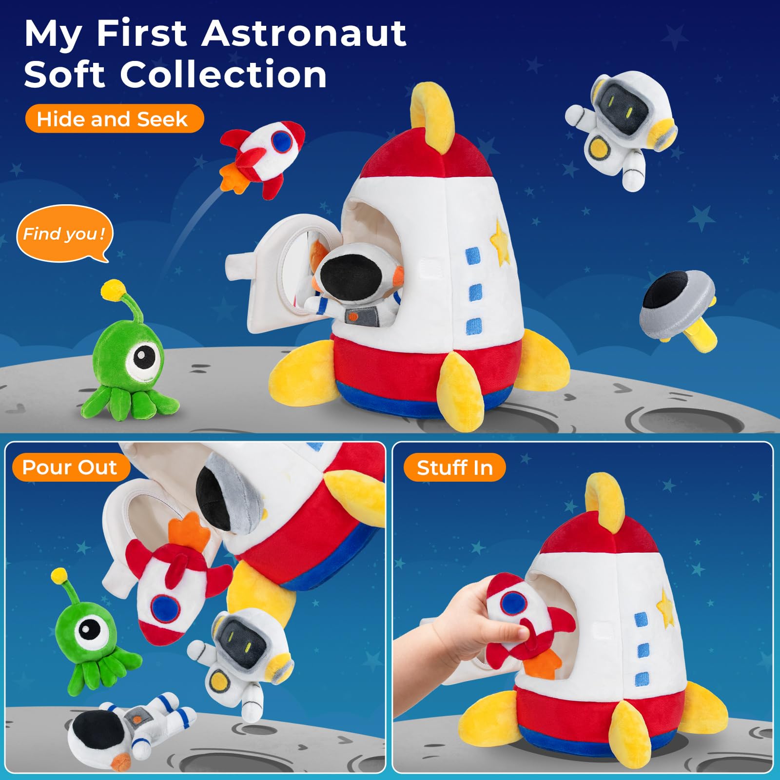 IPOZITO hidden rattle surprise adds delightful sounds.