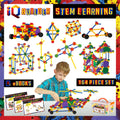 IQ BUILDER balance-building-set: hands assembling balance structures to boost spatial thinking.