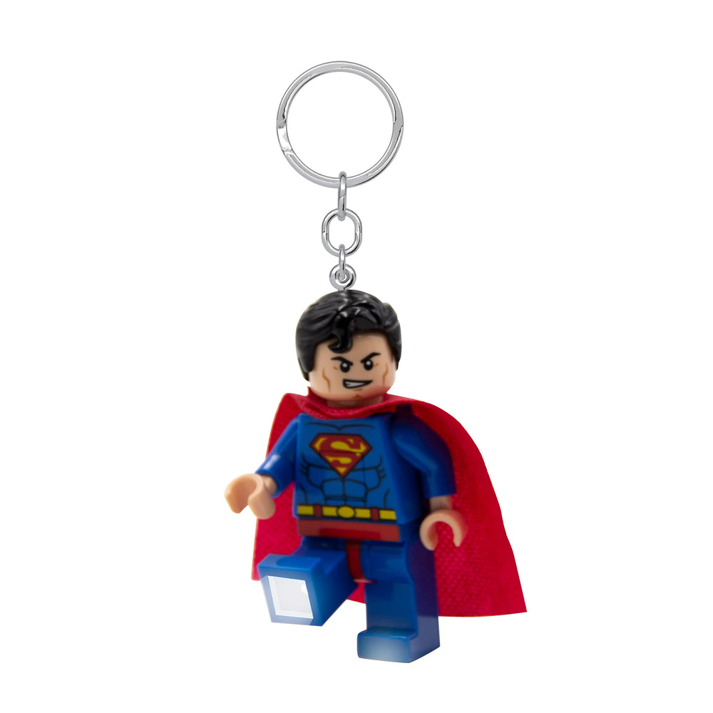 IQ LEGO DC Superman keychain light a fun gift for LEGO fans age six plus.