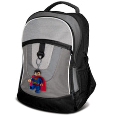 IQ LEGO DC Superman keychain light includes replaceable batteries for longevity.