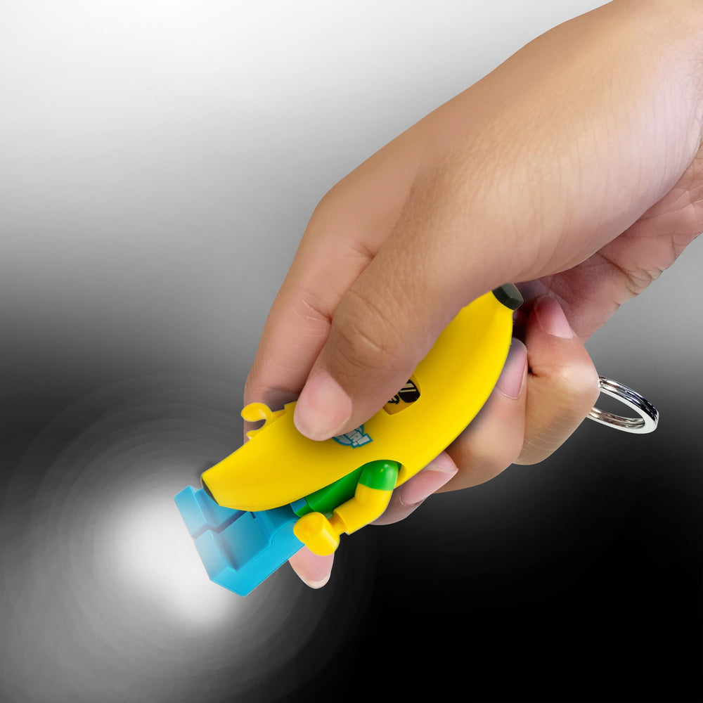 IQ Banana Guy light feet illuminate paths during night errands and trips.