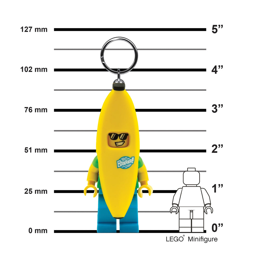 IQ Banana Guy poseable arms provide versatile lighting directions for bags and keys.
