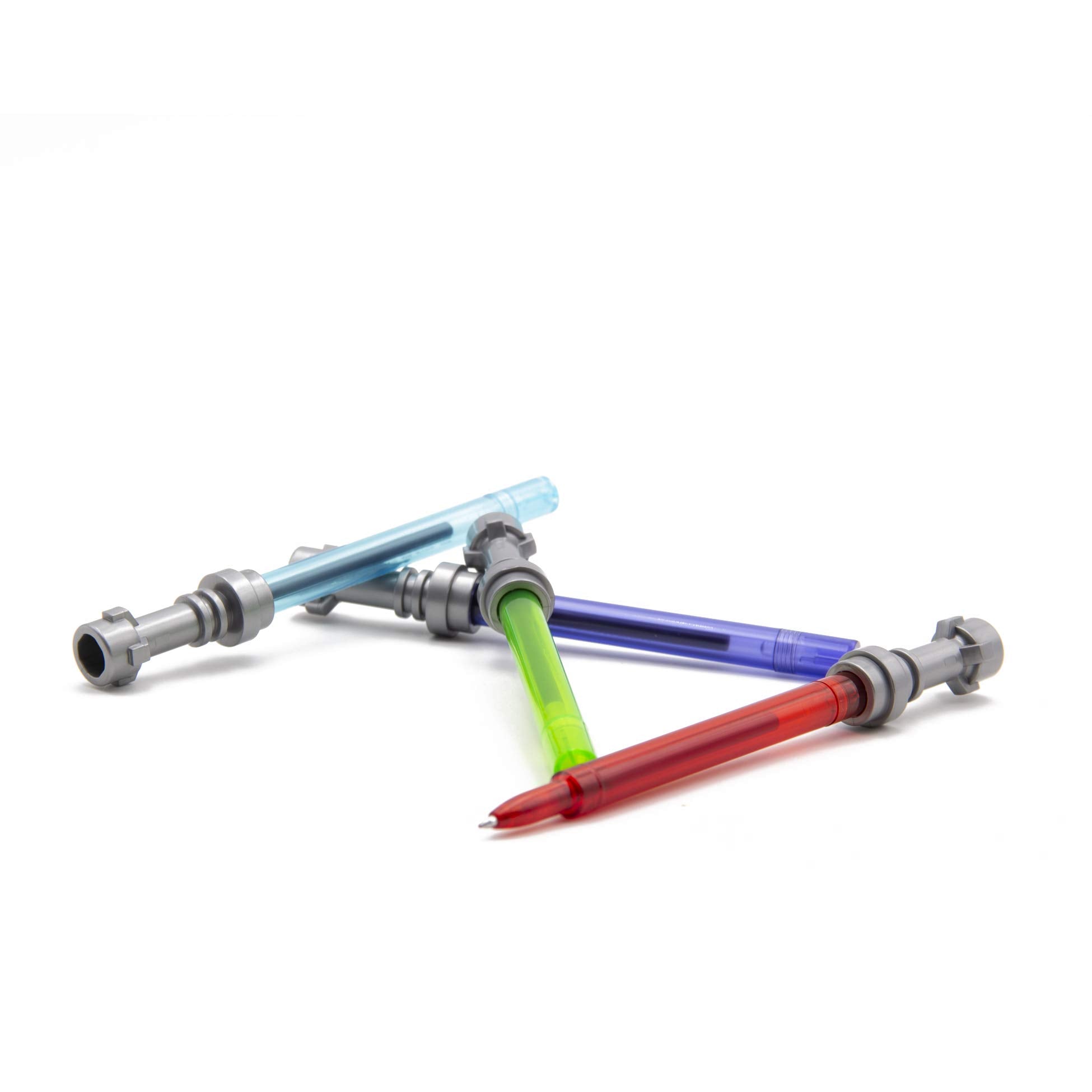 IQ LEGO Star Wars gel pen highlighting authentic removable hilt cap protection
