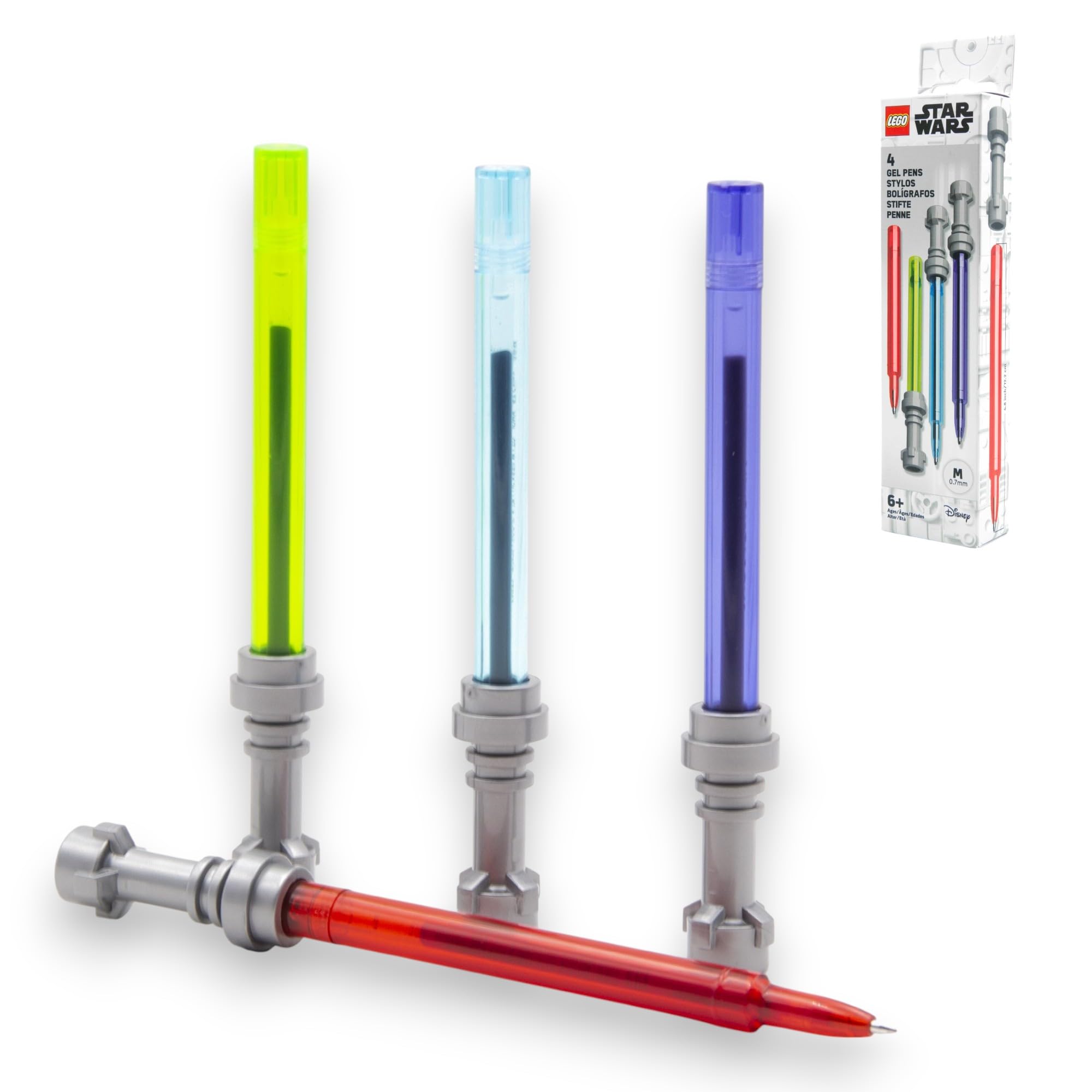 IQ LEGO Star Wars gel pen set front view showcases collectible design