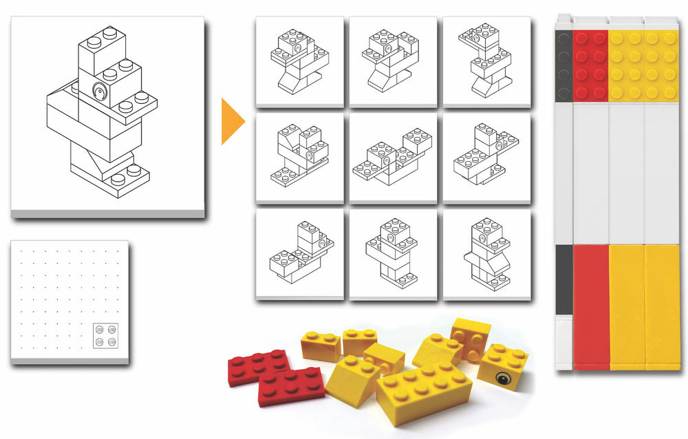 IQ Lego Stationery Gift Box packaging ready for storage and gifting.