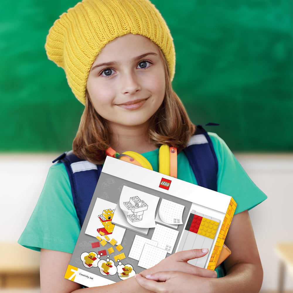 IQ Lego Stationery Markers with LEGO plates enabling detailed coloring and crisp lines.