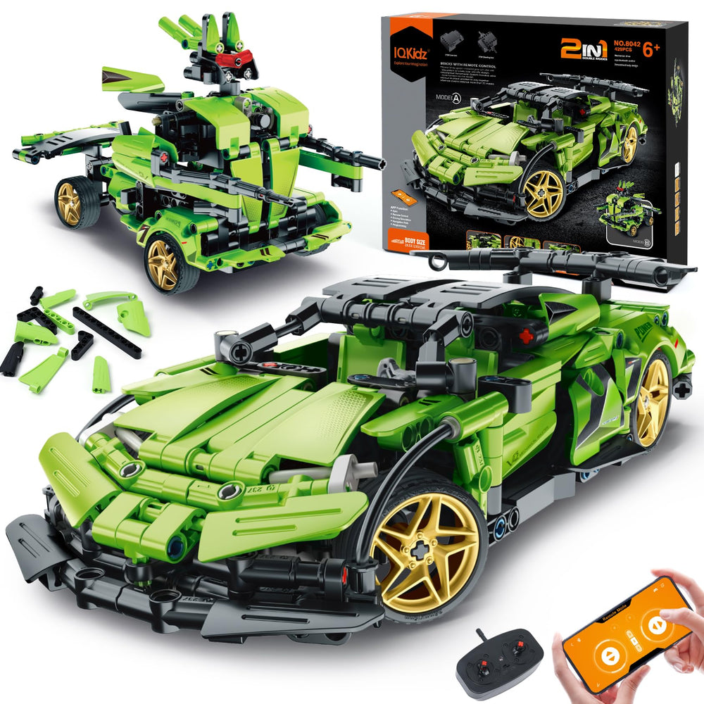 IQKidz 2-in-1 RC race car build promotes hands-on STEM learning and exciting play