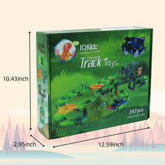 IQKidz Dinosaur World Race Track packaging makes a child-friendly gift