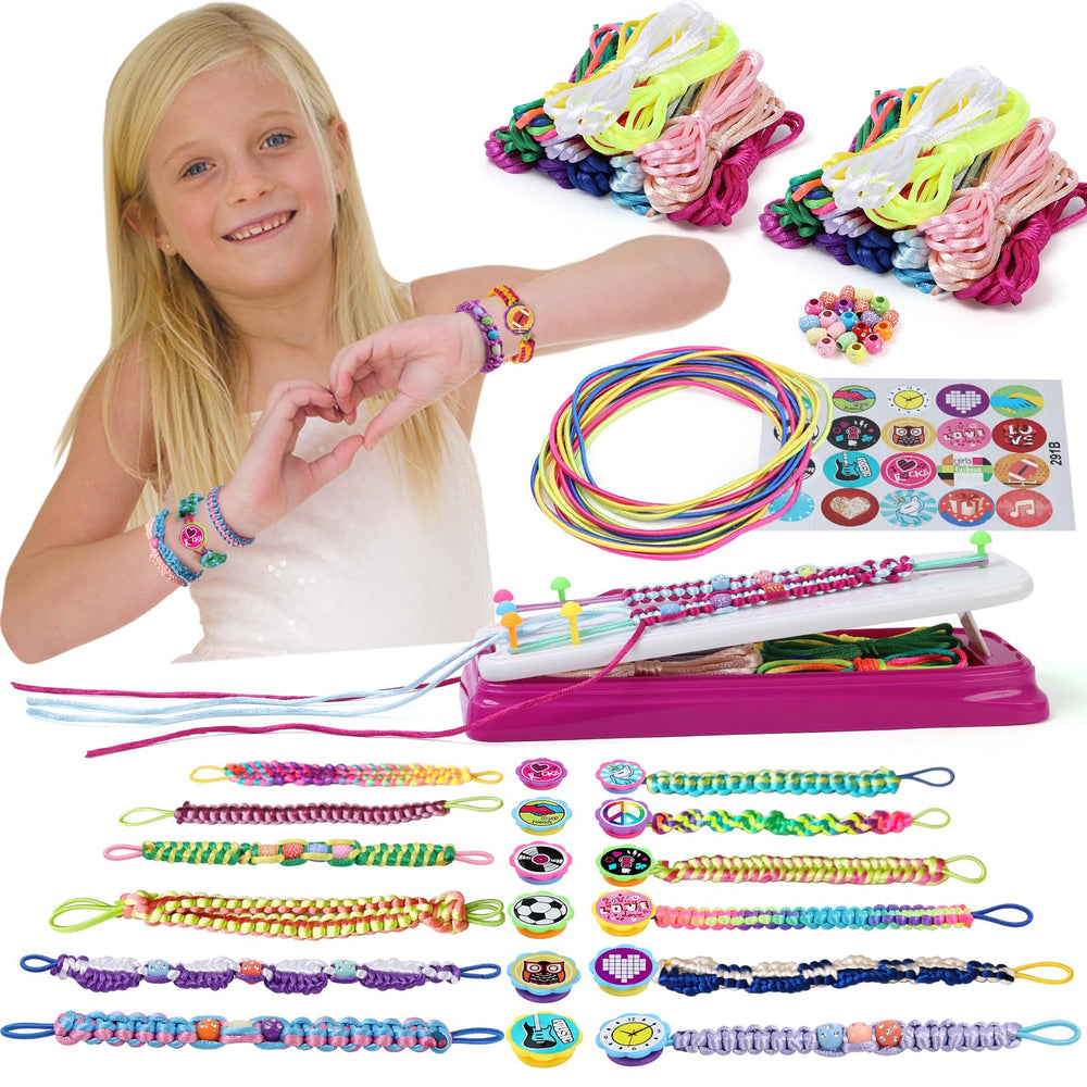 IQKidz friendship bracelet kit loom — easy weaving setup for kids