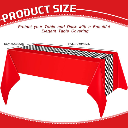 Irenare car theme table runner with vintage racing charm for parties.