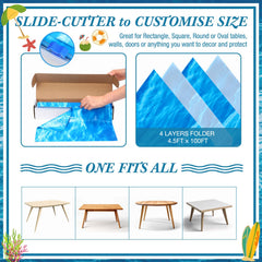 Irenare easy-clean waterproof tablecloth protects surfaces and simplifies post-party cleanup.