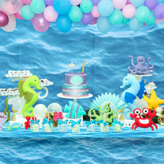 Irenare ocean waves tablecloth set ideal for sharing with friends