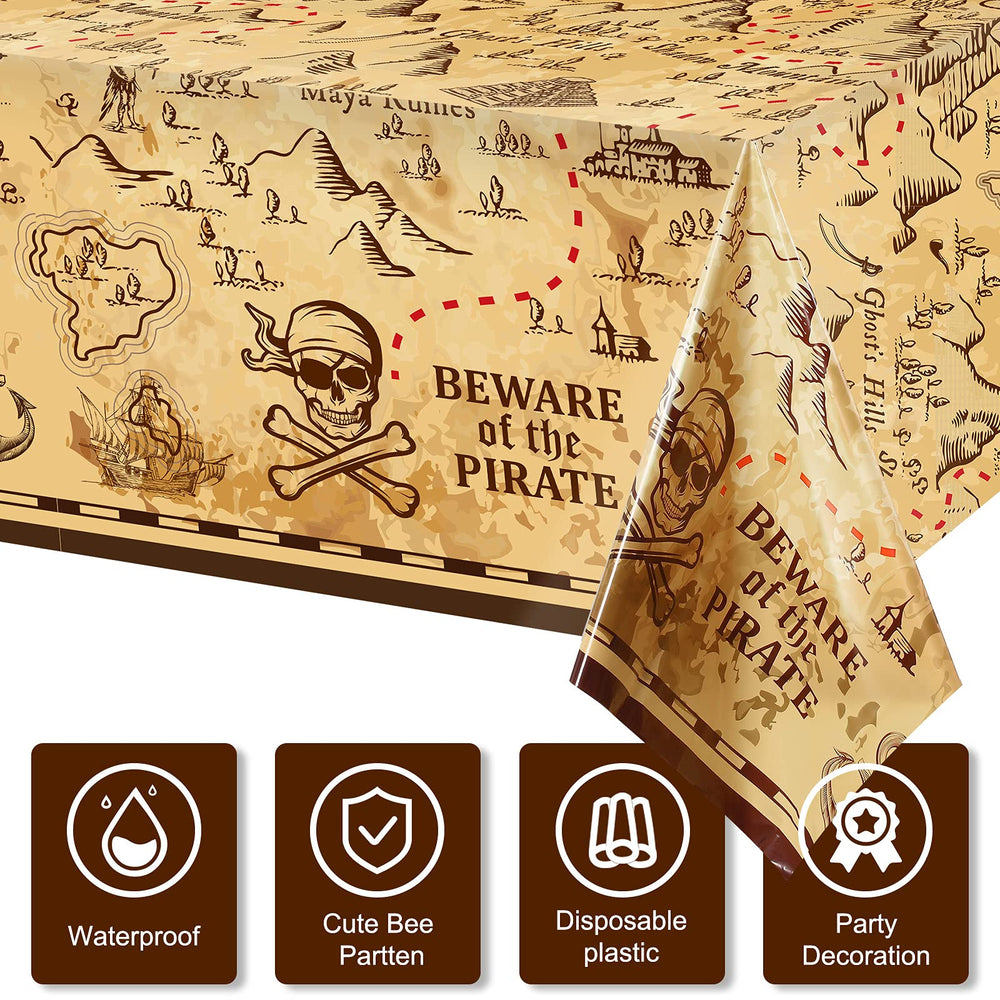 Irenare pirate theme decor ideal for indoor or outdoor celebrations and easy cleanup.