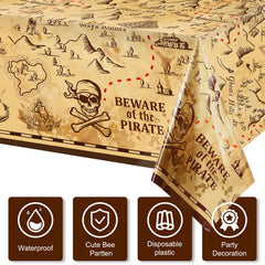 Irenare pirate theme decor ideal for indoor or outdoor celebrations and easy cleanup.