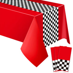 Irenare racing tablecloth two pieces protects tables from spills.