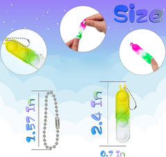Irnushka mini fidget keychain colorful pack for portable stress relief