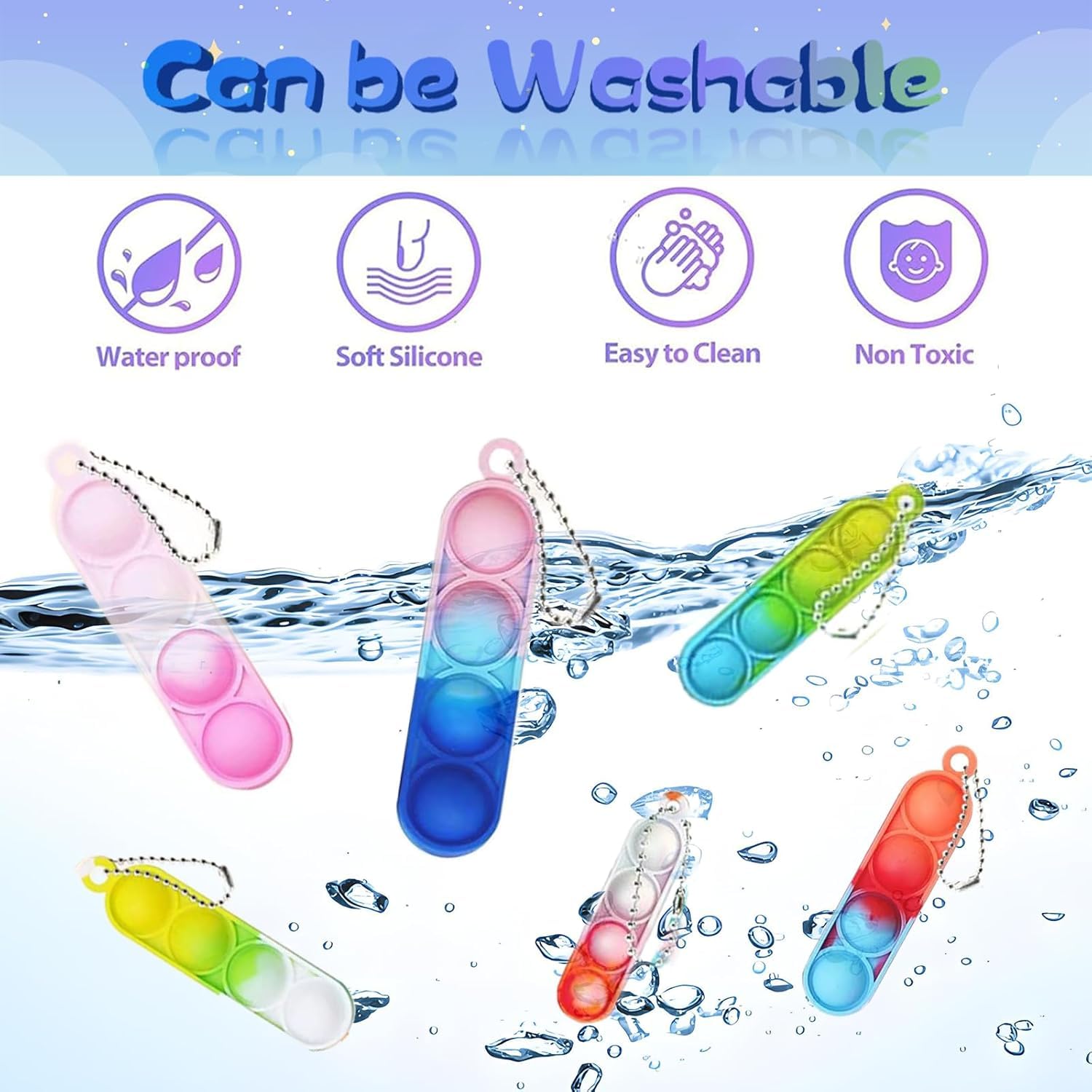 Irnushka waterproof silicone pop toy for everyday carry and play