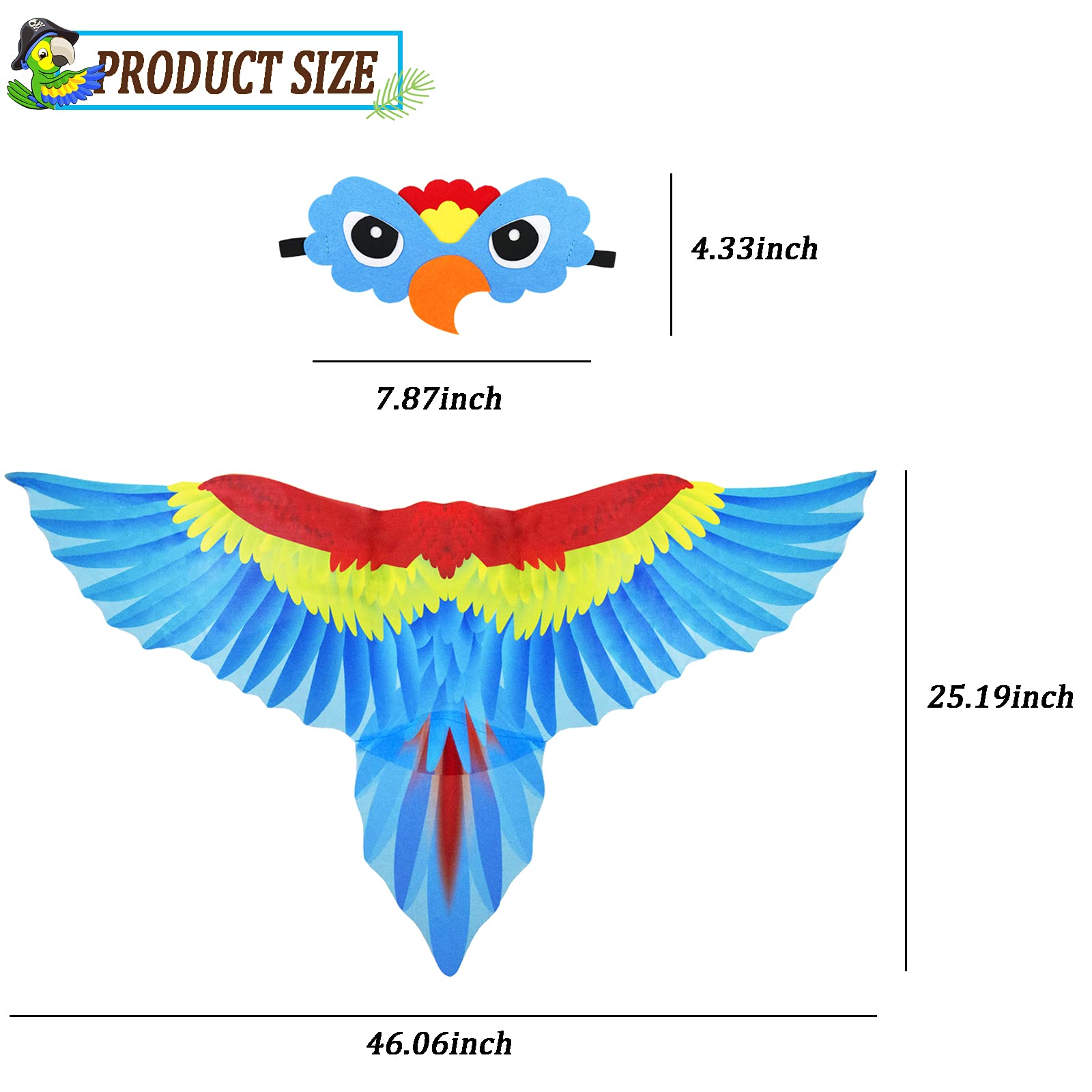IROLEHOME vibrant colors on chiffon wings spark imaginative play