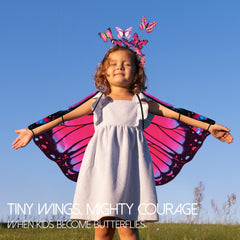 iROLEWIN one-piece butterfly wings—reduces tangling for safe, everyday fun.