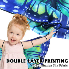irolewin butterfly wings attach to shoulders for secure, slip-free wear.