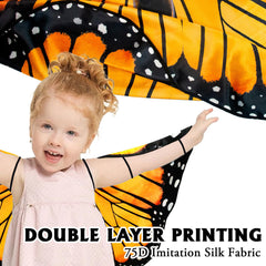 iROLEWIN three-point attach butterfly wings secure comfort during active dress-up.