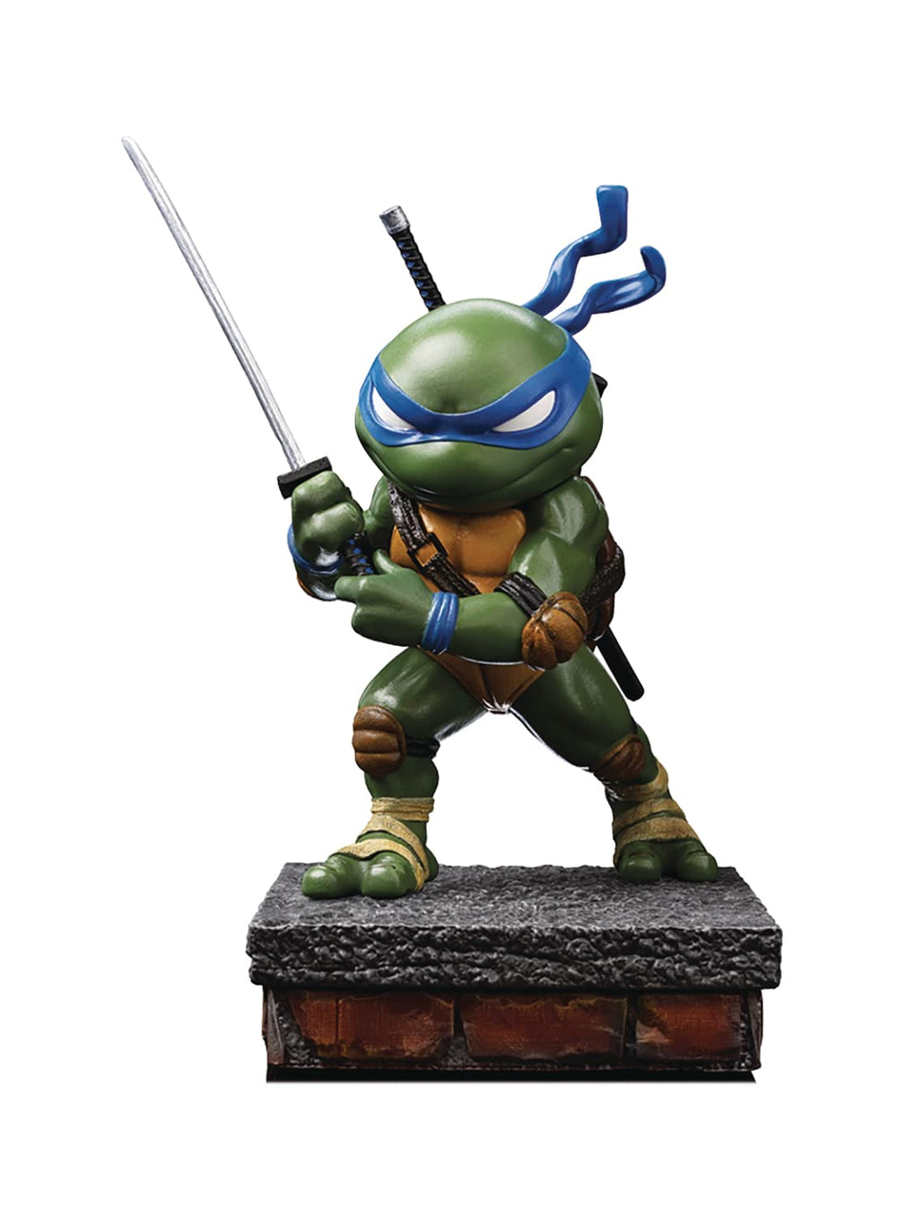 Iron Studios Leonardo MiniCo on rooftop diorama for display