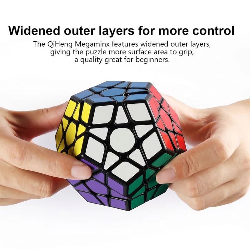 IRRDFO Megaminx speed cube black package box image illustrates gift-ready presentation