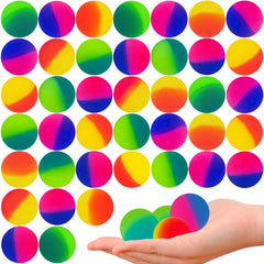 Irrmshr 40-pack bouncy balls for kids' party prizes.