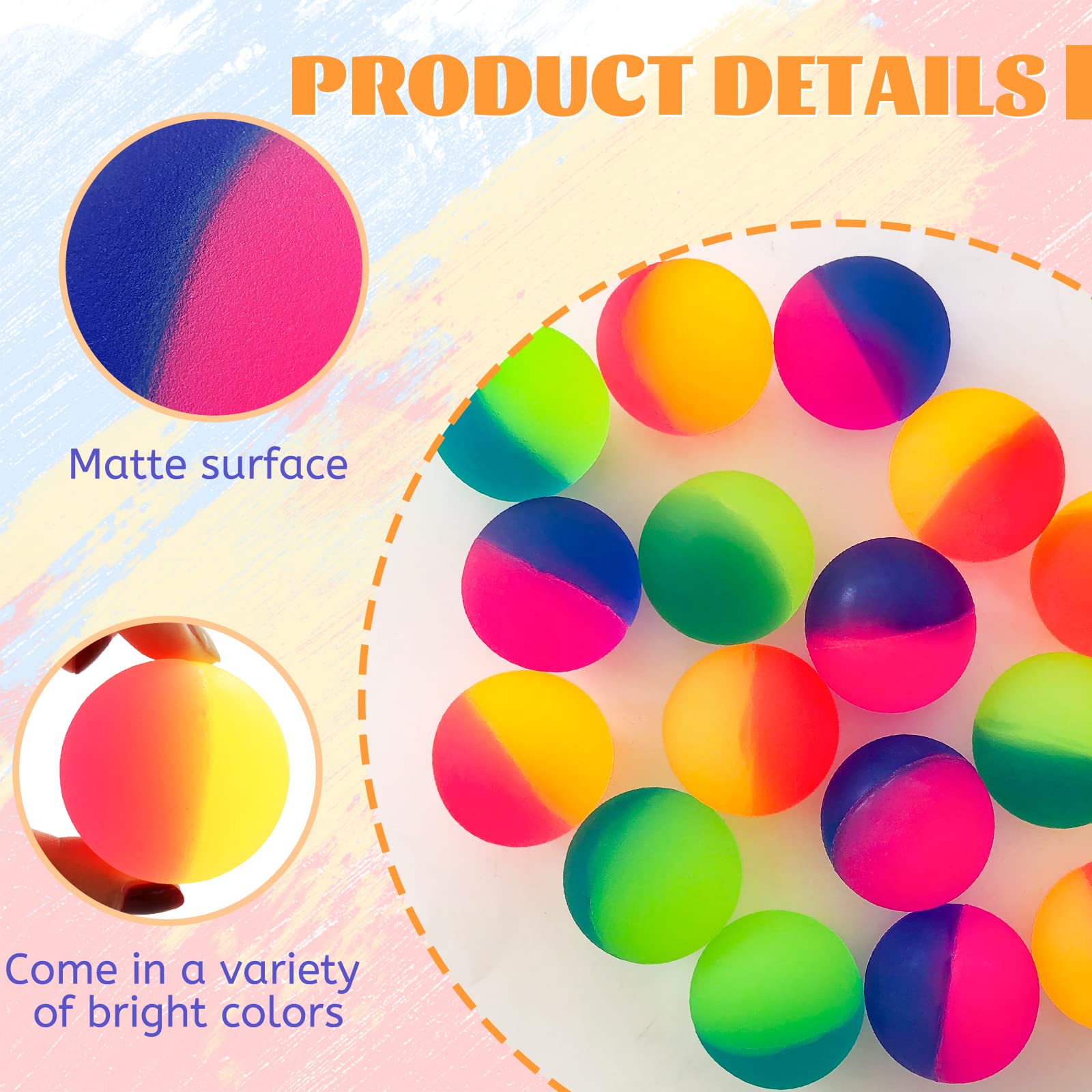 Irrmshr two-tone color matching bouncy ball for style and bounce