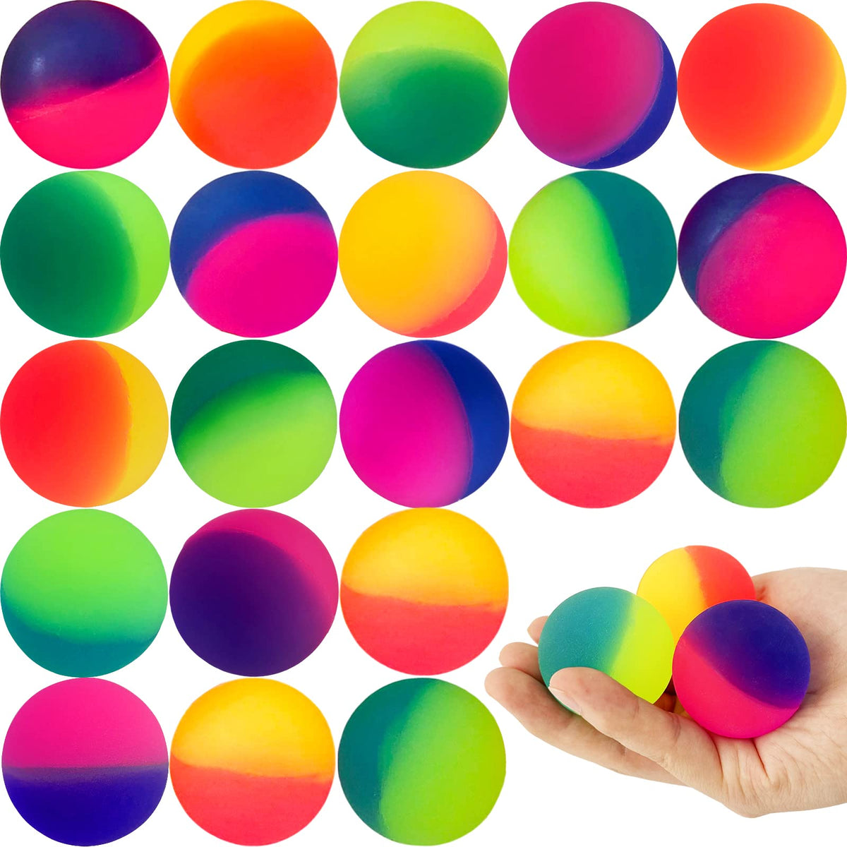 Irrmshr jumbo bouncy ball in assorted colors for vibrant play and reliable bounce