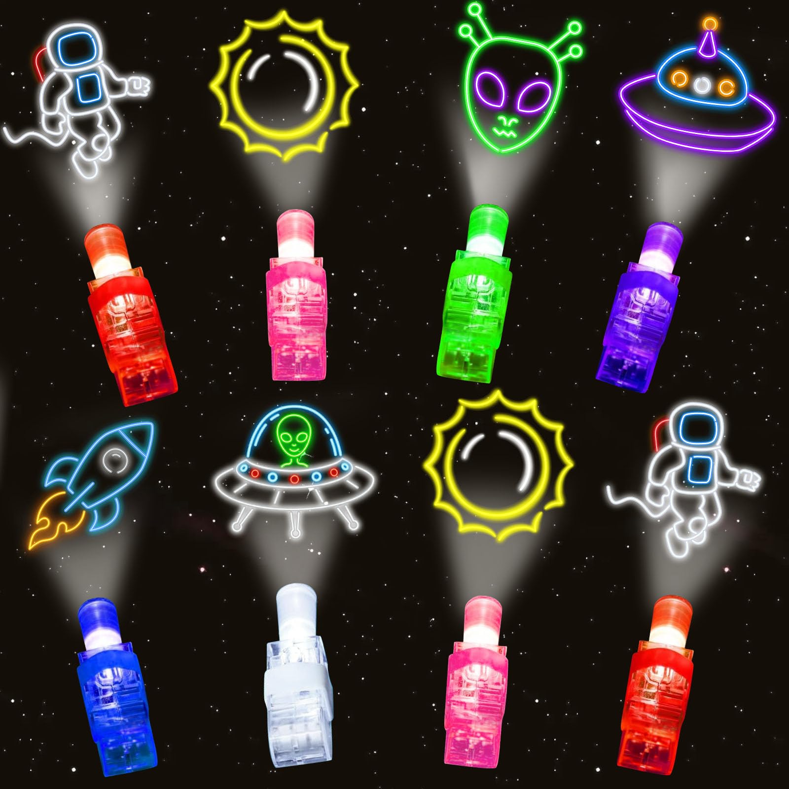iRugosa Hapfyer space finger light glowing for party favors and nighttime play