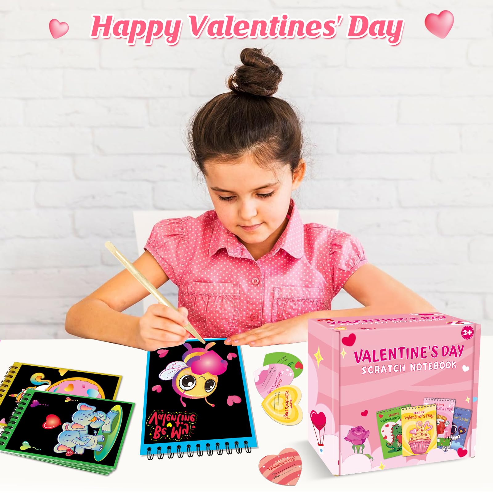 iRugosa hapfyer valentines cards bulk ready for classroom gifts.