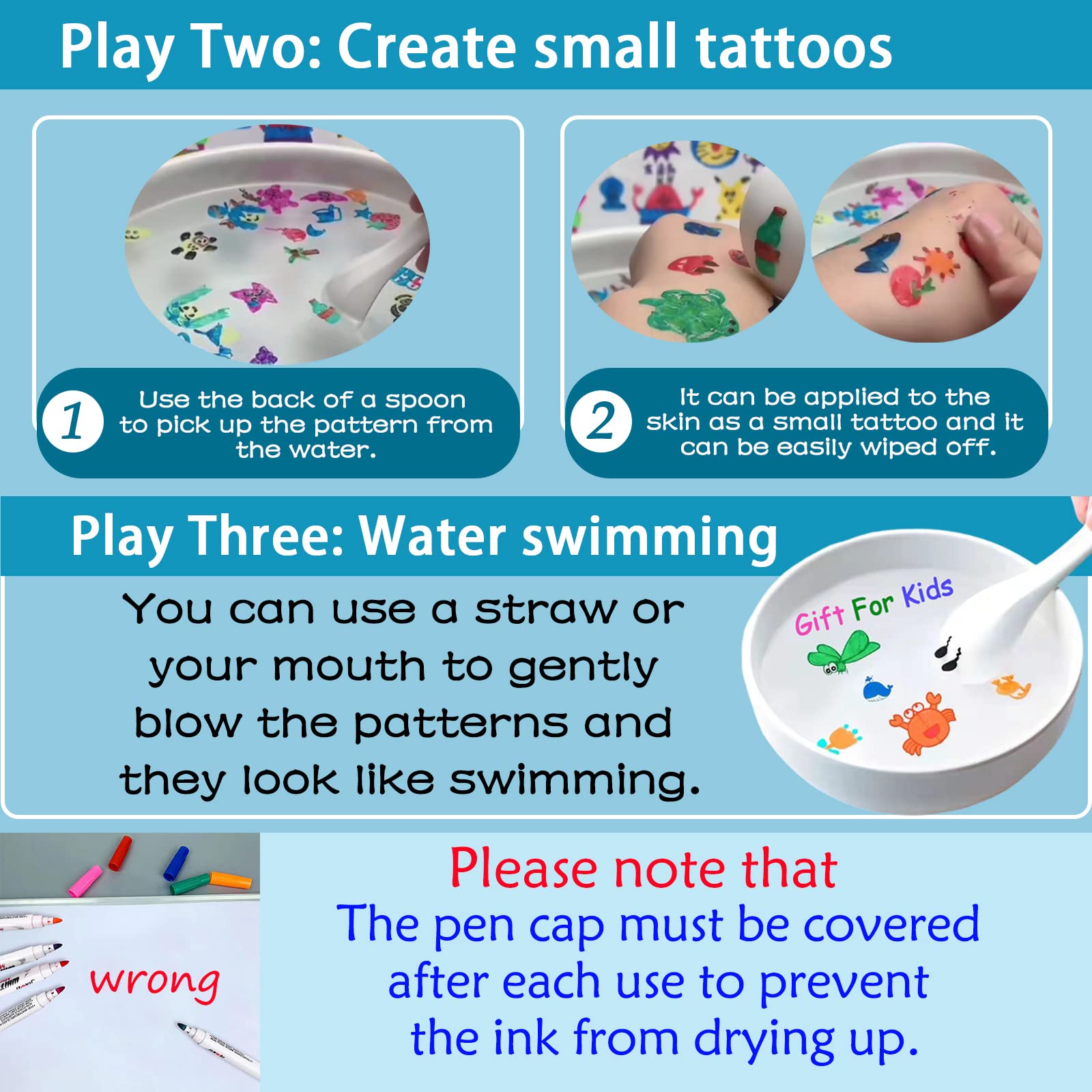 IRWPITW floating ink effect in water with spoon art