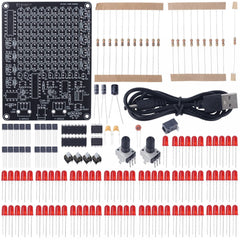 IS Soldering Learning Kit knob control enables customizable LED speed for experiments