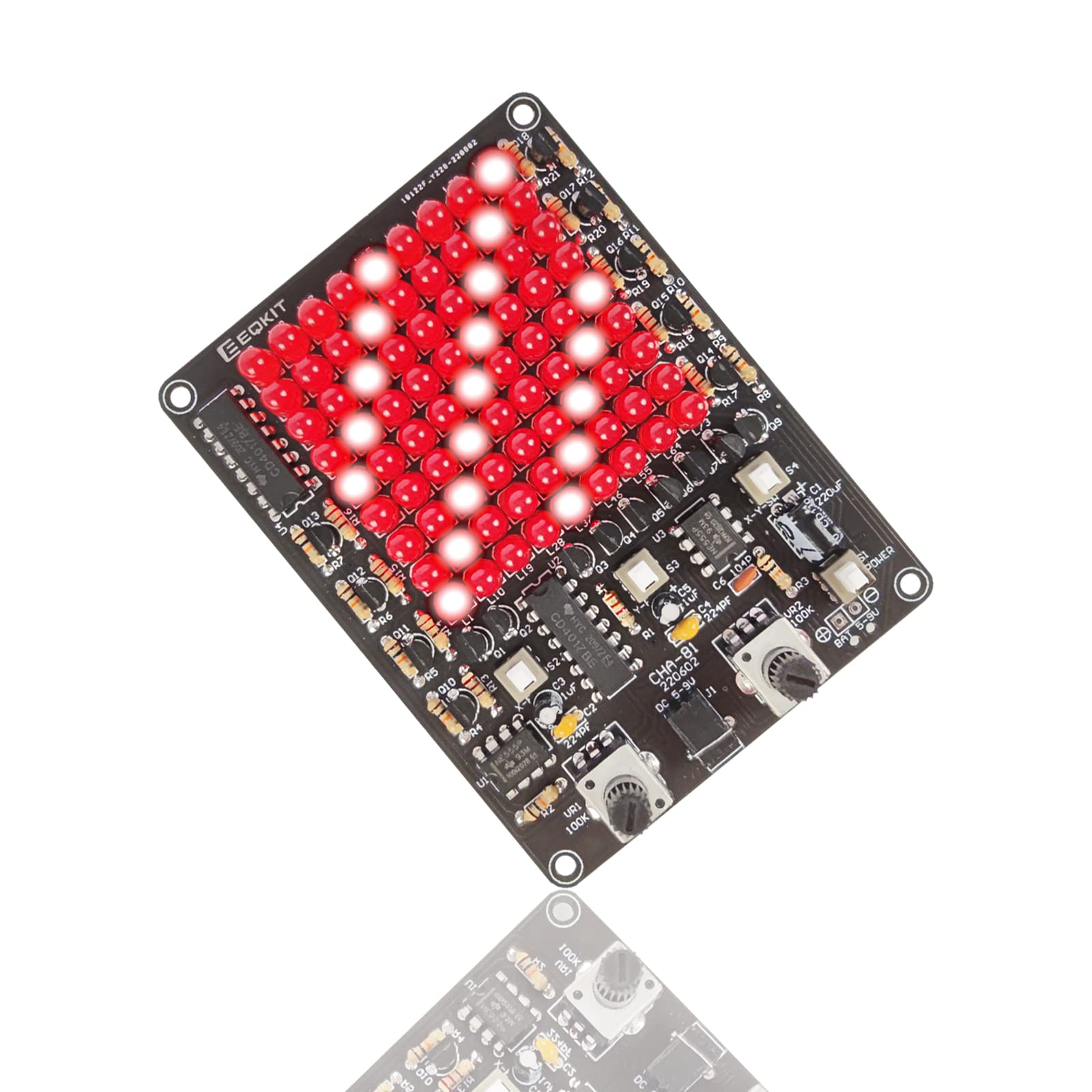 IS Soldering Learning Kit LED chaser for beginner-friendly electronics practice and creativity