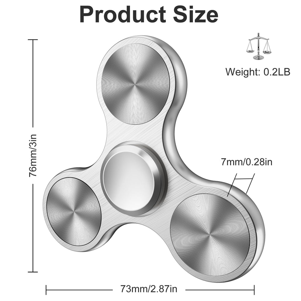 Isapral fidget spinner compact and portable for on-the-go concentration.