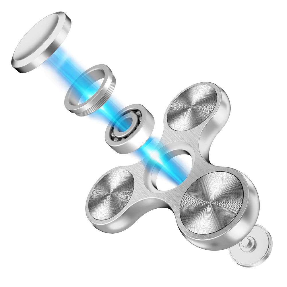 Isapral fidget spinner held in hand for one-handed flicks and stress relief.