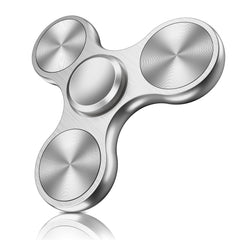 Isapral fidget spinner metal body close-up showing premium craftsmanship and smooth rotation.