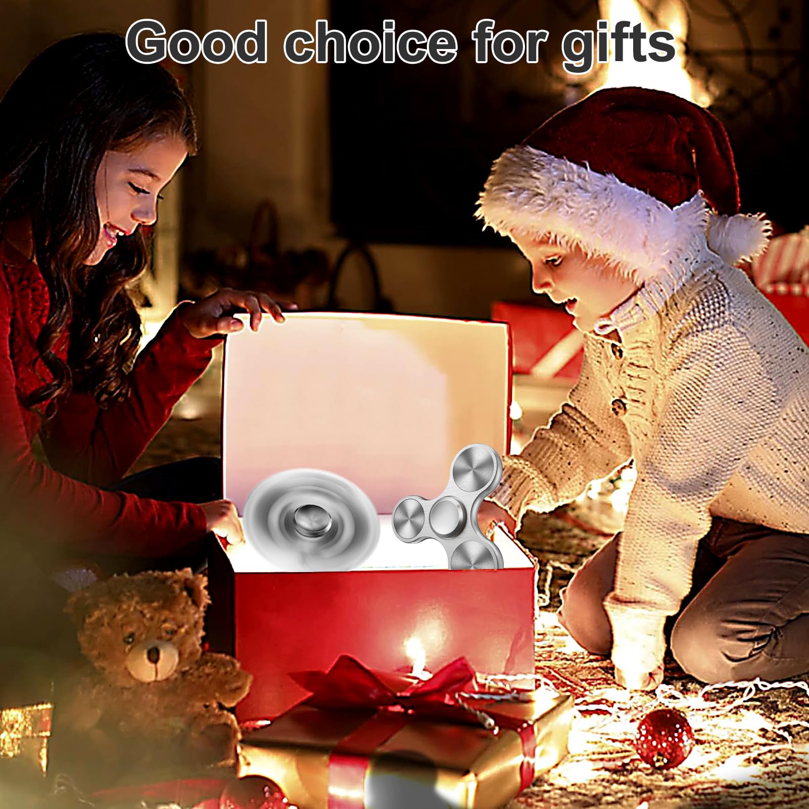 Isapral fidget spinner package and display ideal for gifting and storage.