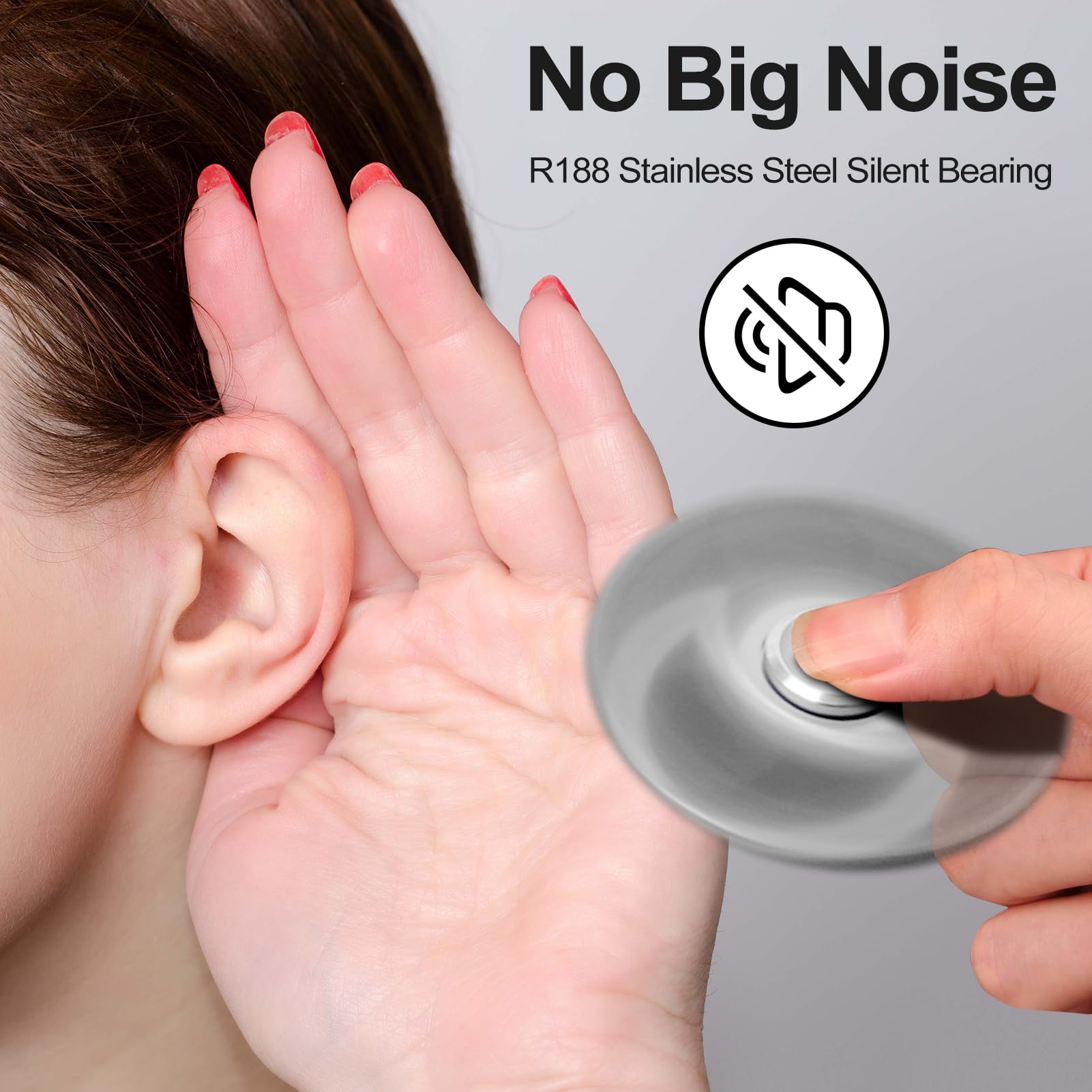 Isapral fidget spinner with aluminum design delivering quiet, long spins.
