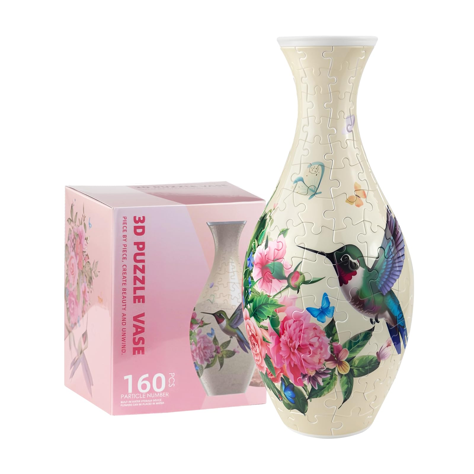 Iselyn 3D puzzle vase base assembly for focused, calm crafting.