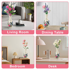 Iselyn 3D puzzle vase compact mouth suitable for single stems.