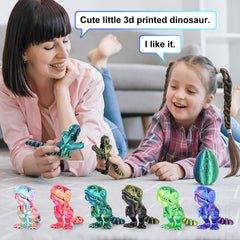 ISFOFO 3D printed dinosaur detail with textured shell for realistic look.