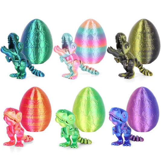ISFOFO dragon egg inside opens to reveal a tiny dinosaur for imaginative play.