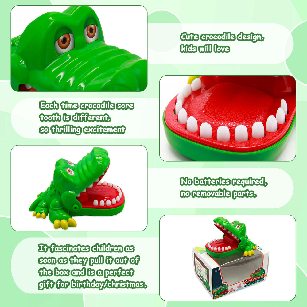 iShyan crocodile teeth toy travel version stays compact for on-the-go fun
