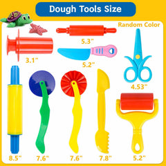 iShyan safety scissors enable precise cuts for imaginative dough projects