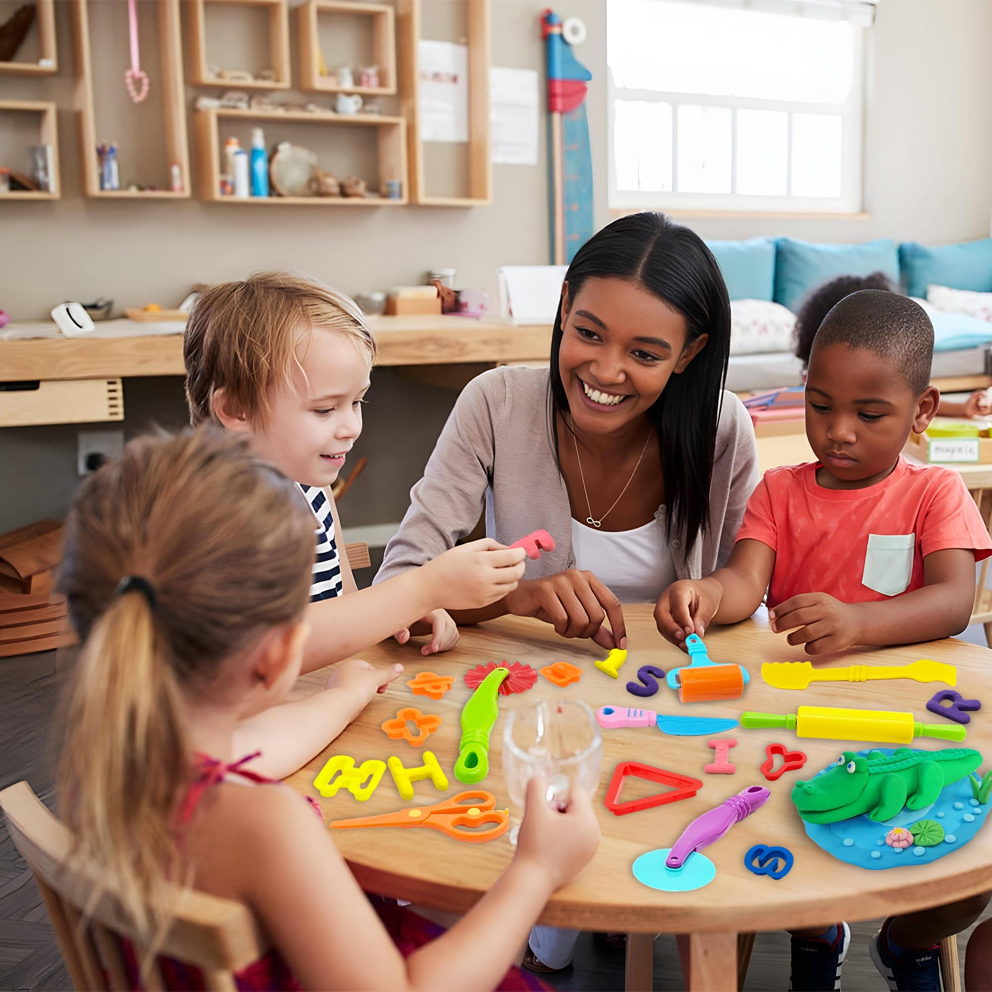 iShyan dough stampers help decorate and enhance imaginative play sessions