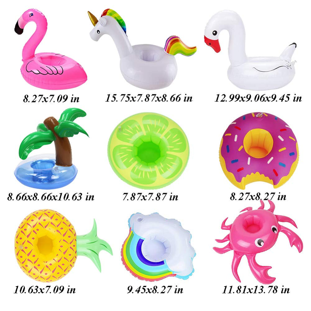 iShyan flamingo cup holder floats help guests identify drinks